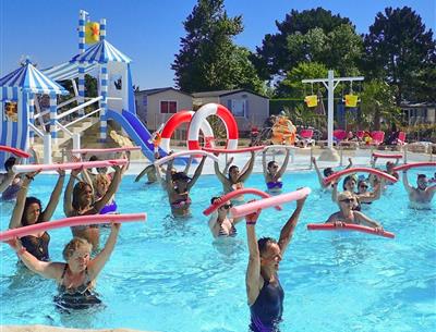 cours d'aquagym au Camping La Roseraie à La Baule 